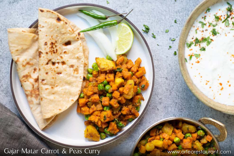 Peas and carrots recipe Indian